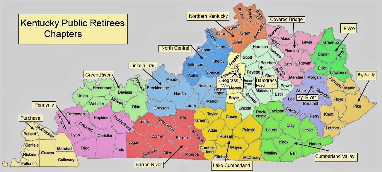 Map of KPR chapters